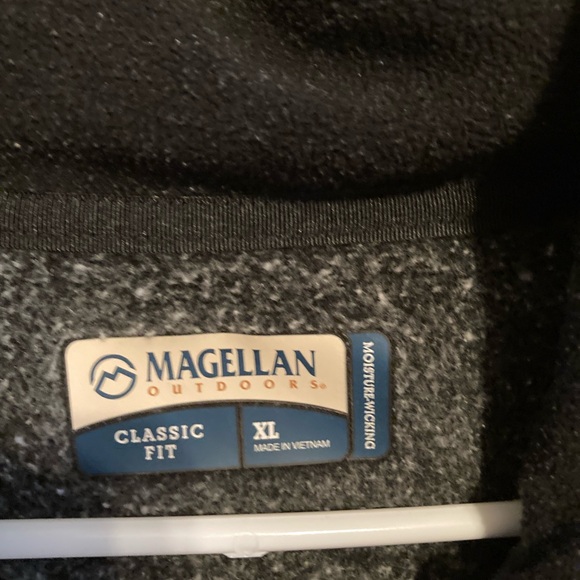 Magellan Outdoors Quater zip Pullover Gray XL - Picture 2 of 4